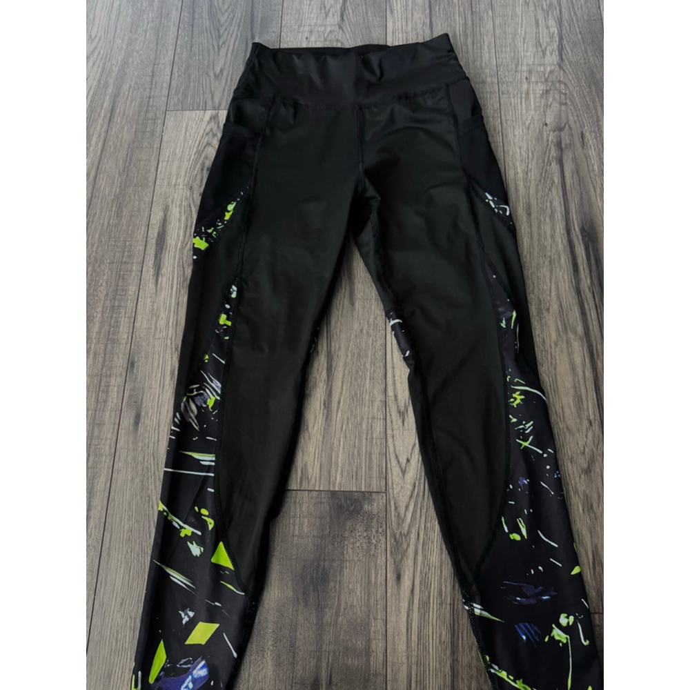 Temu Purchased Size Small Athetic Leggings with Mesh Pockets - Colorful